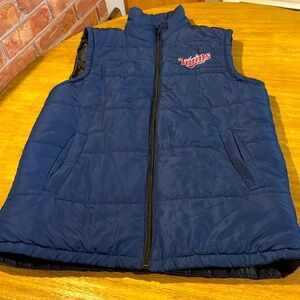 Minnesota Twins Baseball Navy Vest Sz Medium